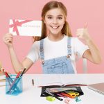Marspark 30 Packs Pencil Pouch 3 Ring Binder Pen Pouch Cloth Pencil Pouches Zipper Pencil Case Bag with Clear Window for School Office Writing Supplies - Image 7